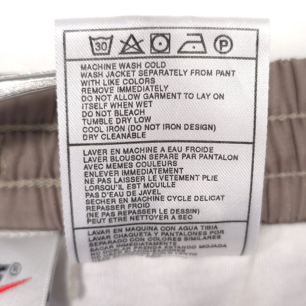 NIKE Mens Jogger Pants LARGE Brown Zip Ankle Lined Athletic‎ - Picture 13 of 13